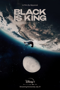 Image of the film poster featuring a person floating outside the earth's atmosphere with the moon in the background.